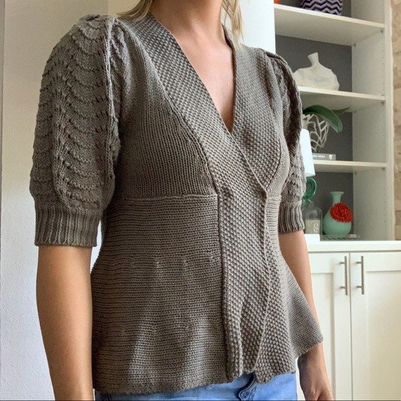 sage green cardigan sweater